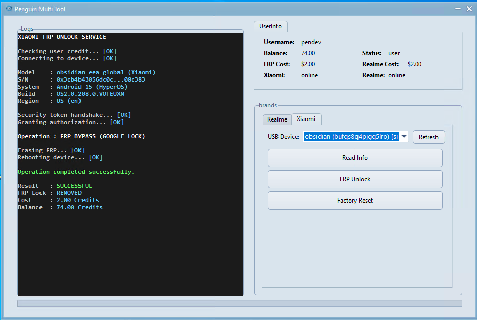 Unlock Phone Interface